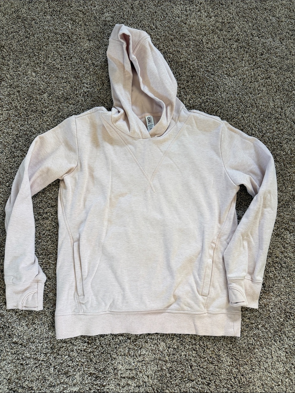 Athleta G!RL light pink hoodie
